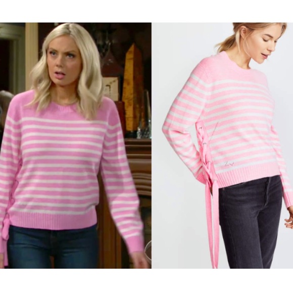 Zadig Voltaire franny stripe cashmere sweater - Picture 1 of 9